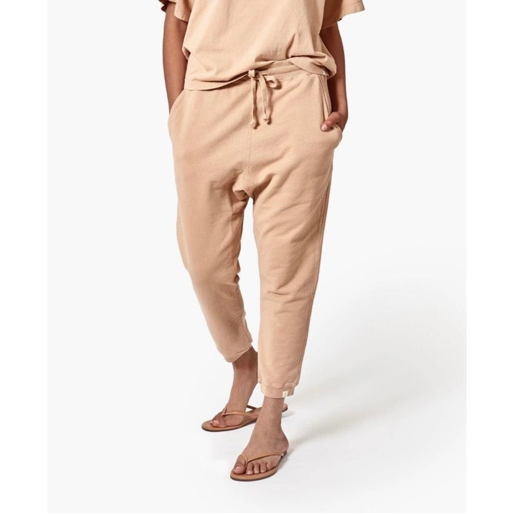 TKEES Core Jogger Sweatpants in Bisque 100% Cotton